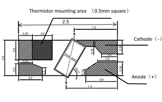 Janhoo 1550nm SOA Chip de amplificador óptico semiconductor COC G 25dB 250mA