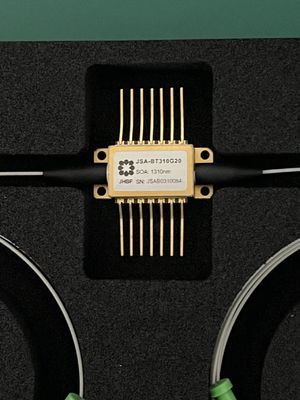 Janhoo 1550nm G=35dB Polarización manteniendo mariposa SOA Semiconductor Amplificador óptico dependiente de la polarización