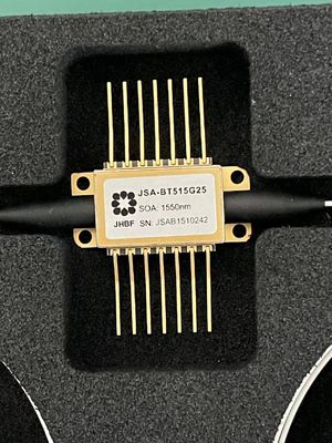 Janhoo 1550nm PM Butterfly SOA Amplificador óptico semiconductor